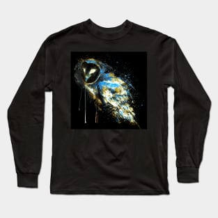 Barn Owl Reversed Colors Long Sleeve T-Shirt